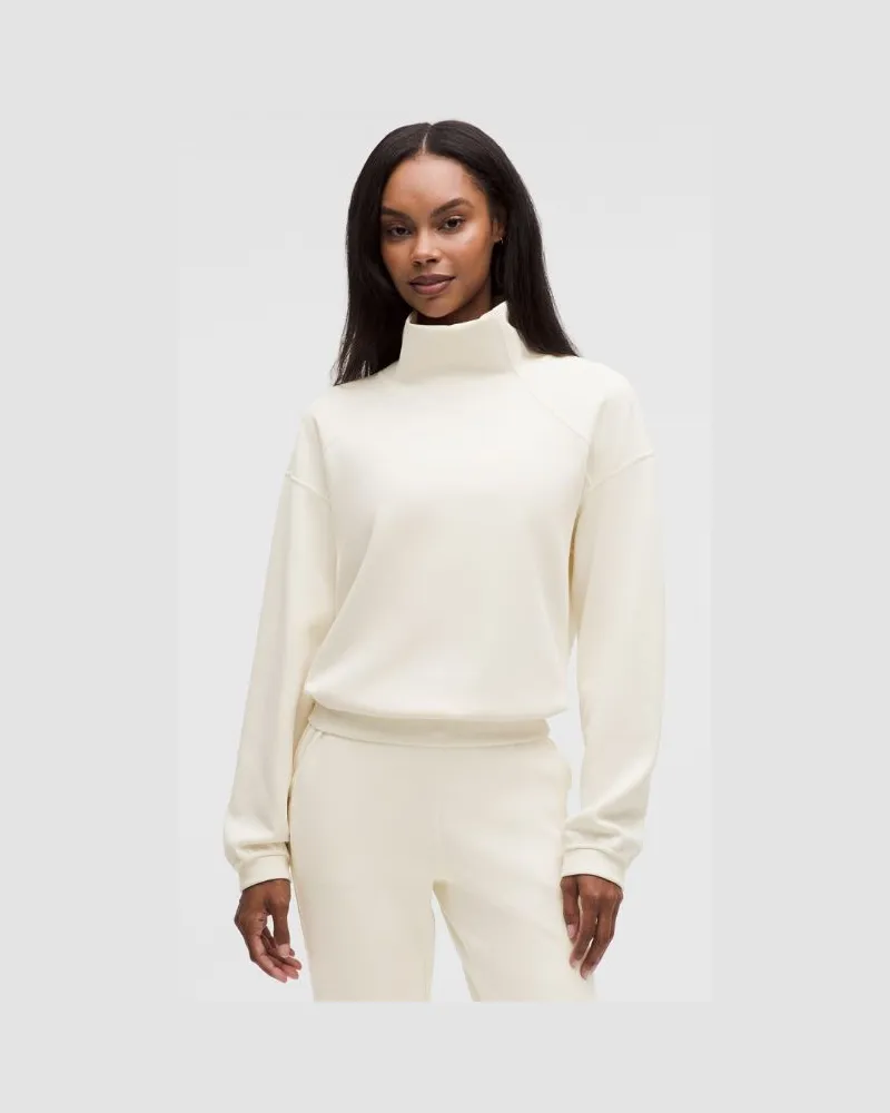 LULULEMON Brushed Softstreme Funnel Neck für Frauen – Größe in Light Ivory Light
