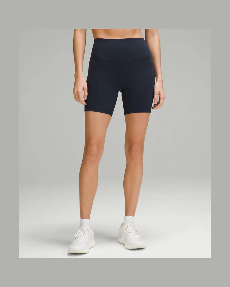 LULULEMON Wunder Train Shorts mit hohem Bund für Frauen – 15 cm – Größe in True Navy True