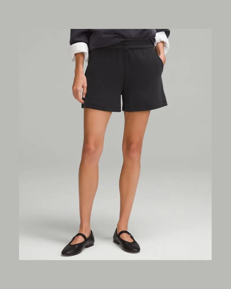 LULULEMON Softstreme Shorts mit hohem Bund für Frauen – 10 cm – Größe in Black Black