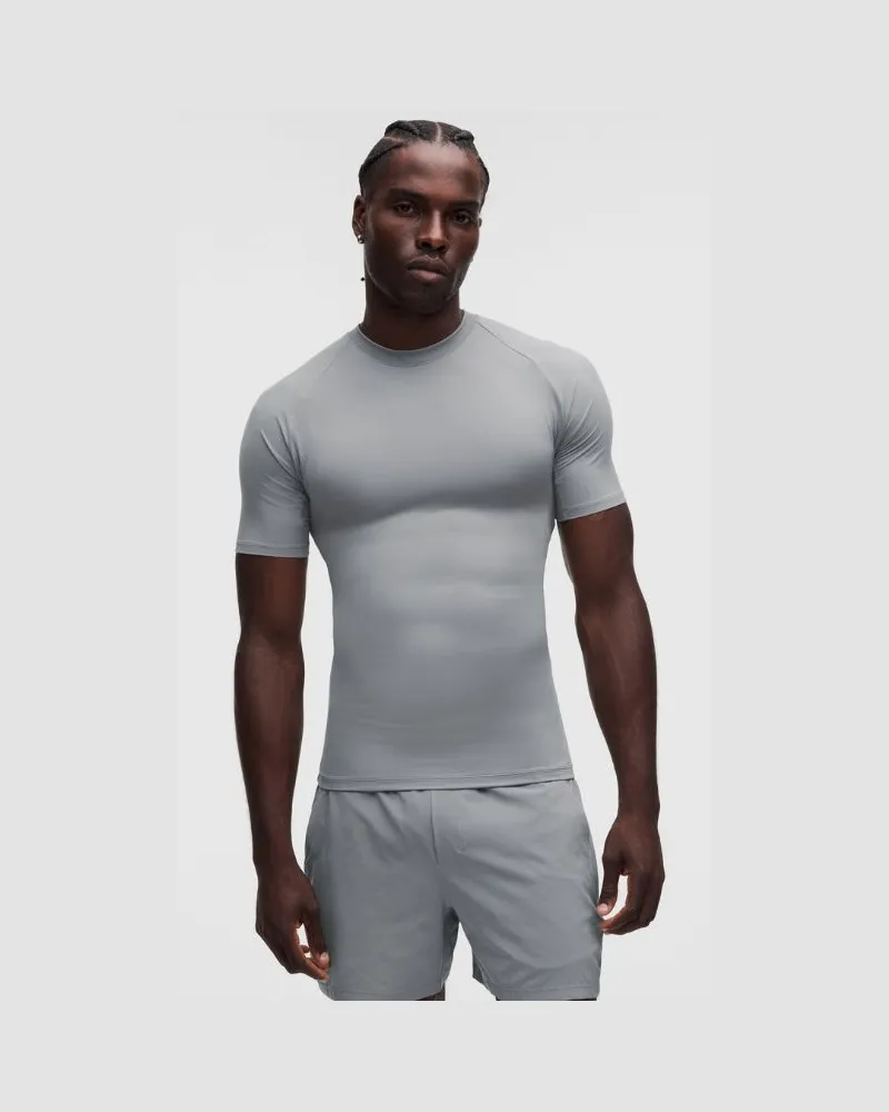 LULULEMON Repper Short-Sleeve Shirt für Männer – Größe in Feather Grey Feather