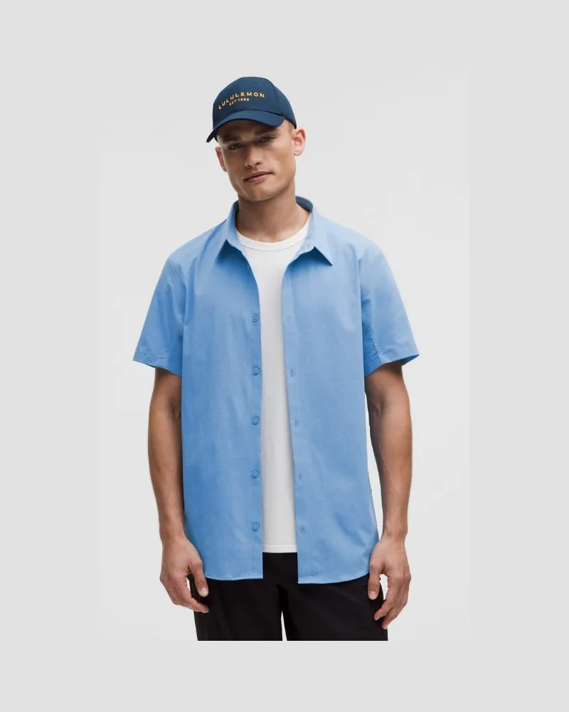 LULULEMON Airing Easy Kurzarm-Shirt für Männer – Größe in Pool Party Pool
