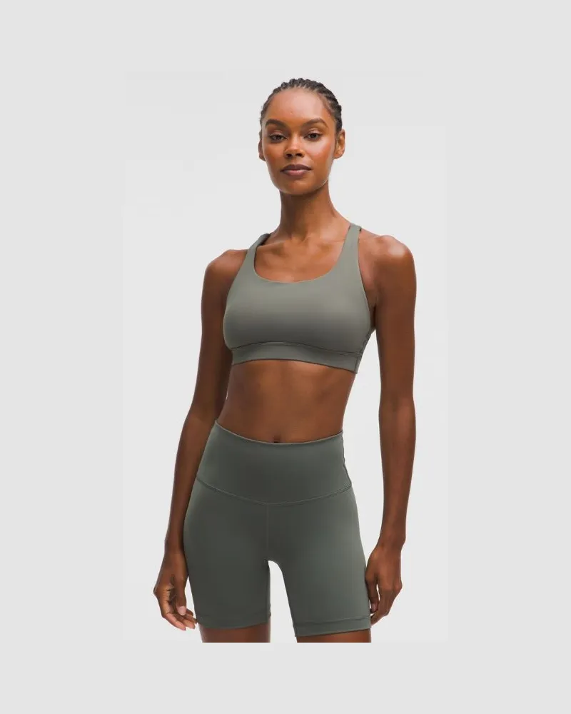 LULULEMON Energy BH Mittlerer Halt B–D-Cups für Frauen – Größe in Palm Deco Palm