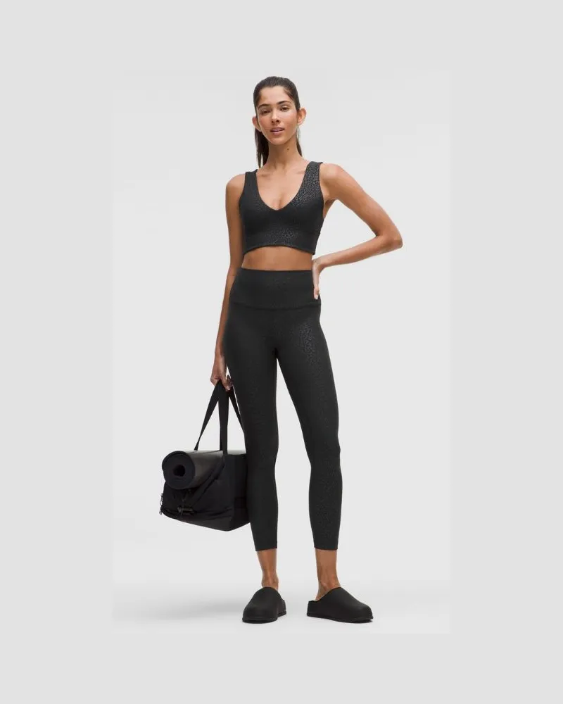 LULULEMON Align Hose mit hohem Bund für Frauen – 63,5 cm – Größe in Leopardo Shift Micro Emboss Black Leopardo