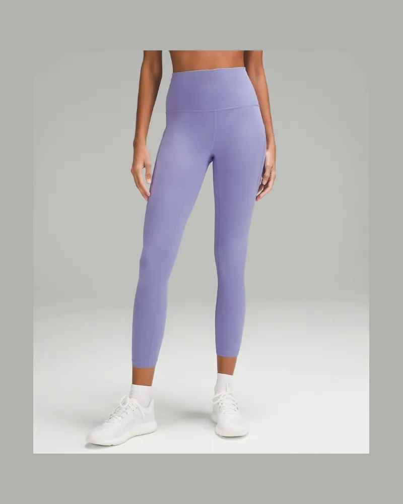 LULULEMON Wunder Train Leggings mit hohem Bund und Taschen für Frauen – 63,5 cm – Größe in Dark Lavender Dark