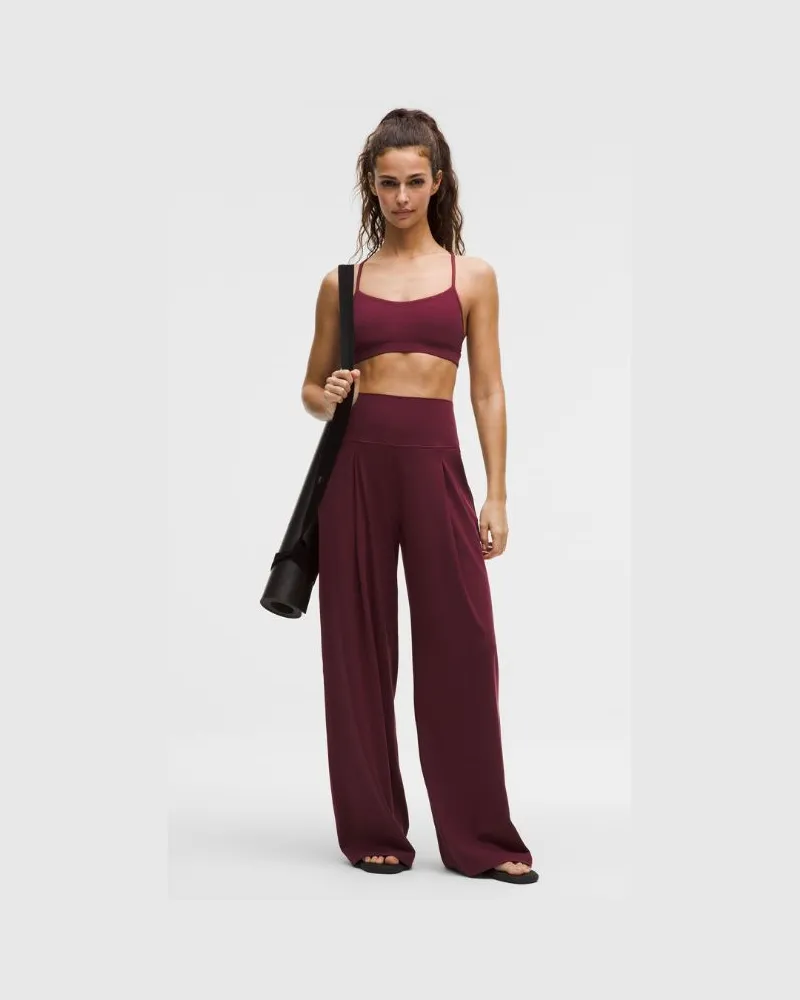 LULULEMON Align Palazzo-Hose Normale Länge für Frauen – Größe in Burgundy Bay Burgundy