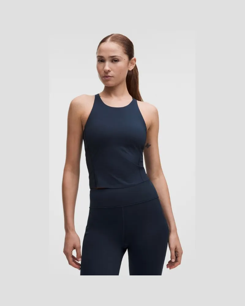 LULULEMON Fast and Free-Tanktop Mittlerer Halt für B/C-Cups für Frauen – Größe in True Navy True