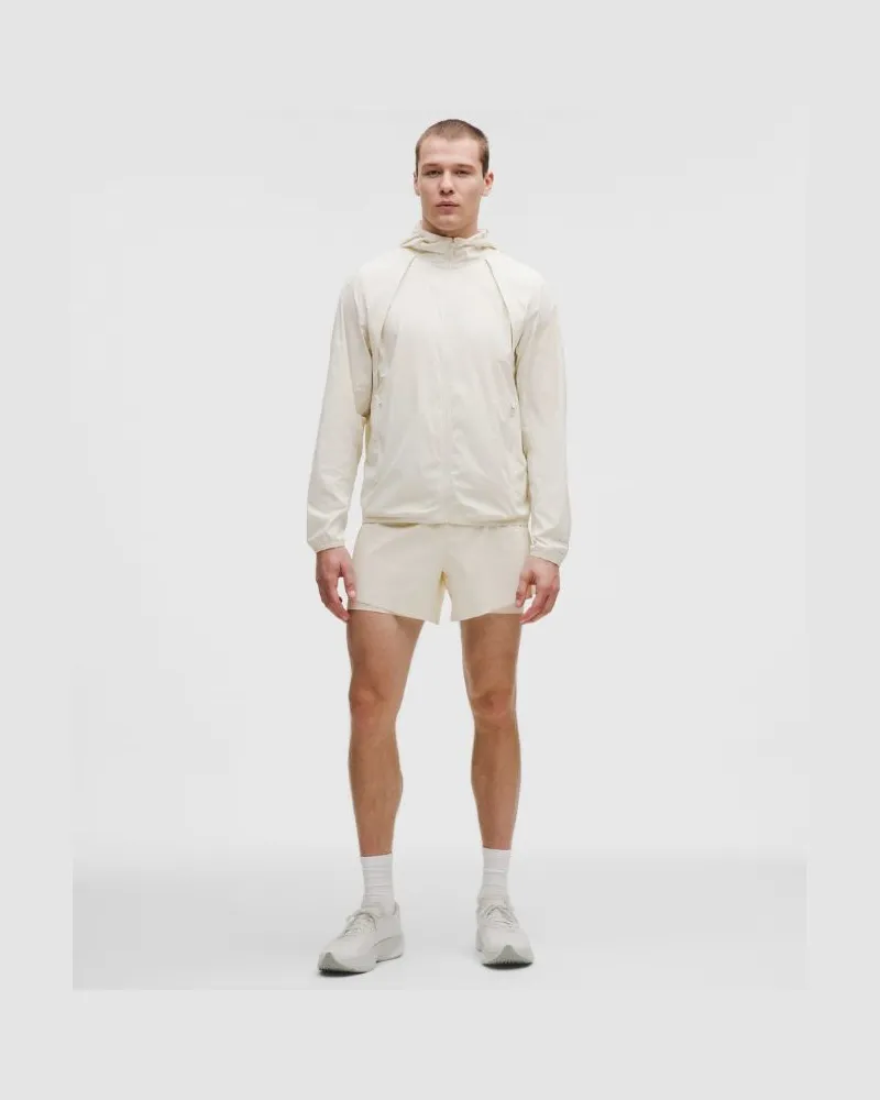 LULULEMON Perforierte Laufshorts mit Liner für Männer – 13 cm – Größe in Light Ivory Light