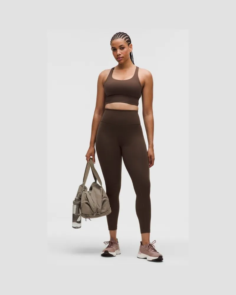 LULULEMON Wunder Train Leggings im Contour Fit mit hohem Bund für Frauen – 64 cm – Größe in Walnut Crunch Walnut