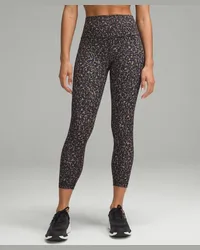 LULULEMON Wunder Train Crop Leggings mit hohem Bund Fluctuate