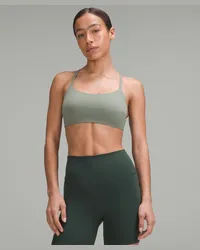 LULULEMON Wunder Train Racer-BH mit Trägern Leichter Halt C/D-Cups Grey