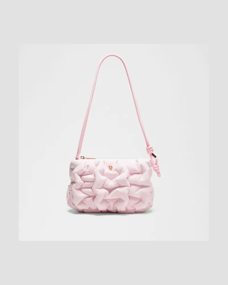 LULULEMON Kleine, gesteppte Quilty Puff-Umhängetasche 2 Gold – Größe Pink