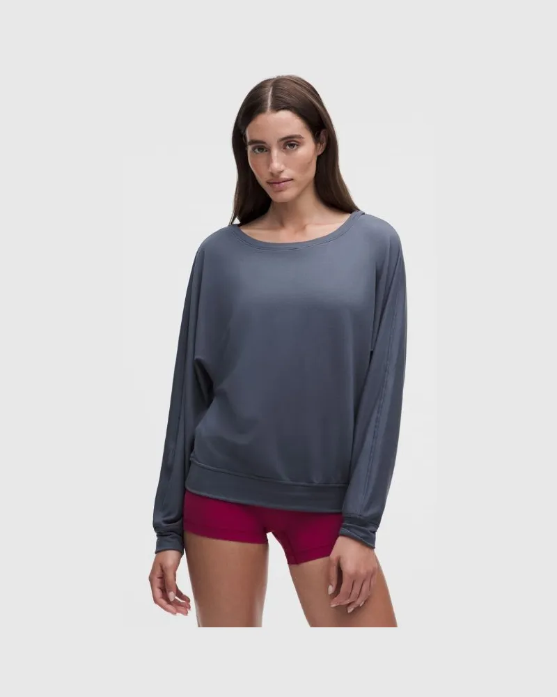 LULULEMON BeCalm-Sweatshirt im Oversized Fit für Frauen – Größe in Dusty Diamond Dusty