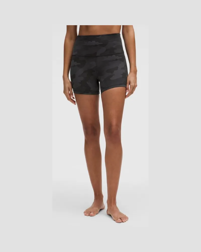 LULULEMON Align Shorts mit hohem Bund für Frauen – 10 cm – Camo – Größe Heritage