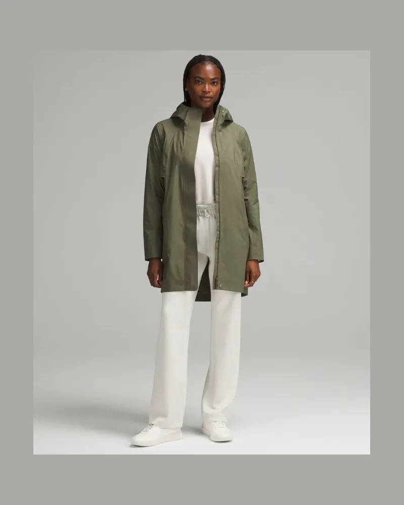 LULULEMON Rain Rebel Jacke für Frauen – Größe in Medium Olive Medium