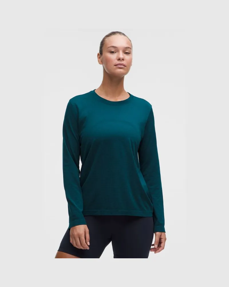 LULULEMON Swiftly Relaxed Langarmshirt e Passform für Frauen – Größe in Remixed Marine Remixed