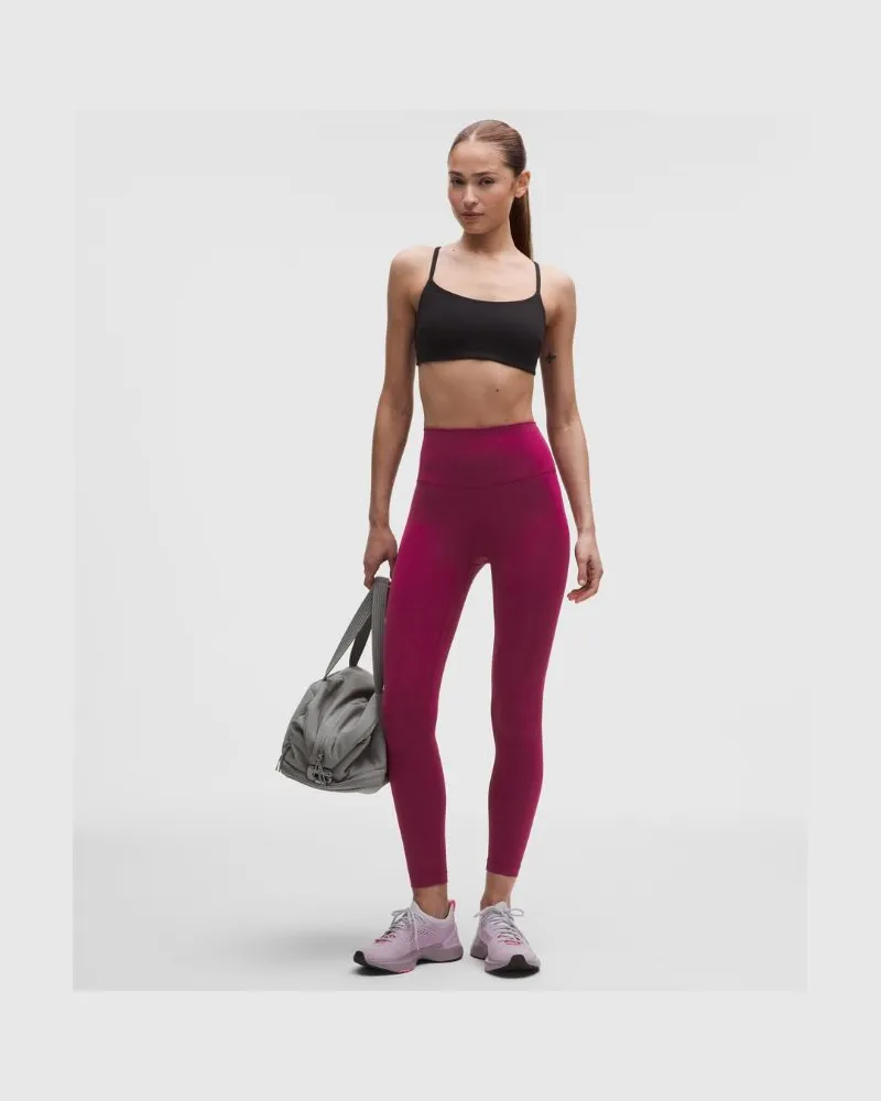 LULULEMON Wunder Train No Line High-Rise Leggings 25" für Frauen – Größe in Raspberry Rave Raspberry