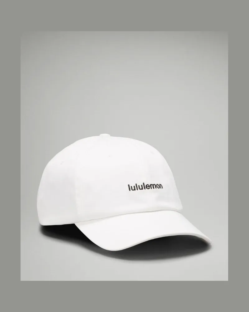 LULULEMON Klassische Baseballkappe Logo – Größe in Weiß/Schwarz Weiß