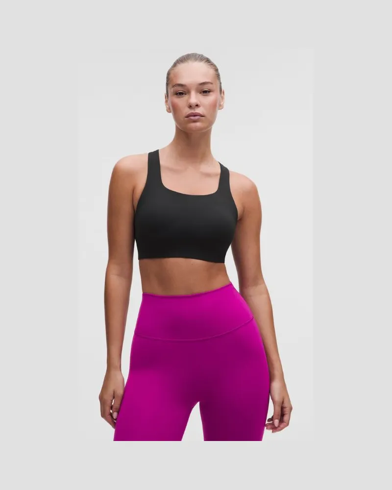 LULULEMON All-Time Hero Sports Bra Medium Support D/DD Cup für Frauen – Größe in Black Black
