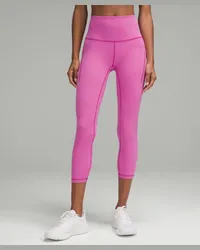 LULULEMON Wunder Train Crop Leggings mit hohem Bund und Taschen Pow