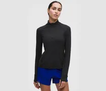 It's Rulu Oberteil mit halblangem Reißverschluss im Classic Fit für Frauen – Größe in Schwarz