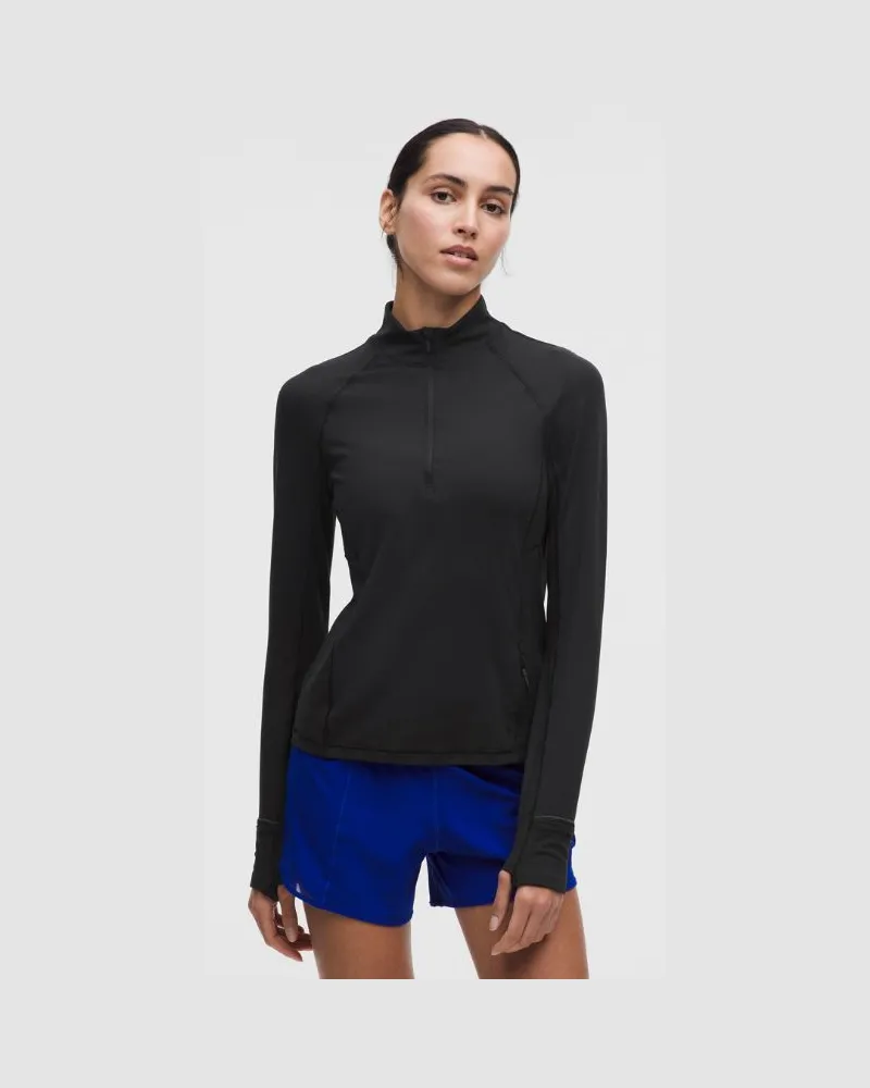 LULULEMON It's Rulu Oberteil mit halblangem Reißverschluss im Classic Fit für Frauen – Größe in Schwarz Schwarz