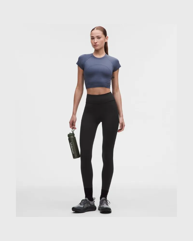 LULULEMON Fast and Free Leggings mit hohem Bund und 6 Taschen es Design für Frauen – 71 cm – Größe in Schwarz Schwarz