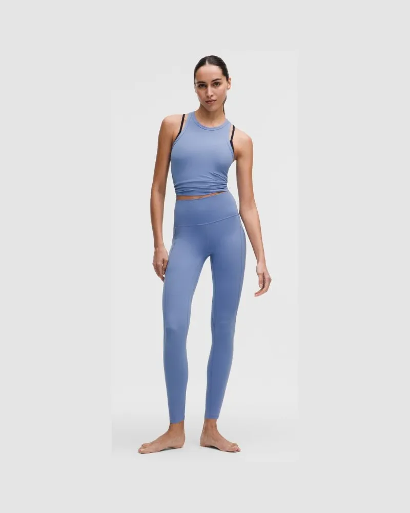 LULULEMON Align Hose mit hohem Bund und Taschen für Frauen – 71 cm – Größe in Prep Blue Prep