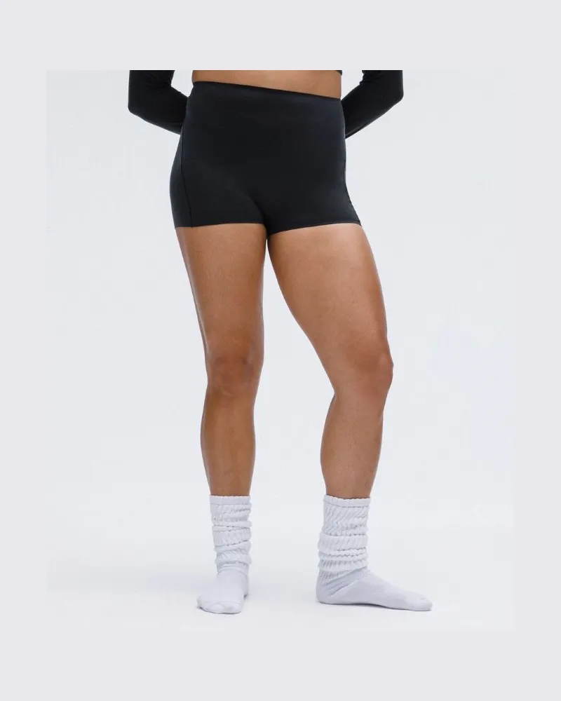 LULULEMON Wundermost Shorty-Boxershorts mit superhohem Bund aus ultraweichem Nulu für Frauen – Größe in Schwarz Schwarz