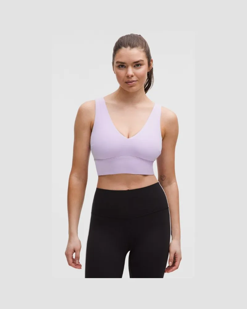 LULULEMON Align BH mit V-Ausschnitt Leichter Halt DDD/G-Cups für Frauen – Größe in Lavender Frost Lavender