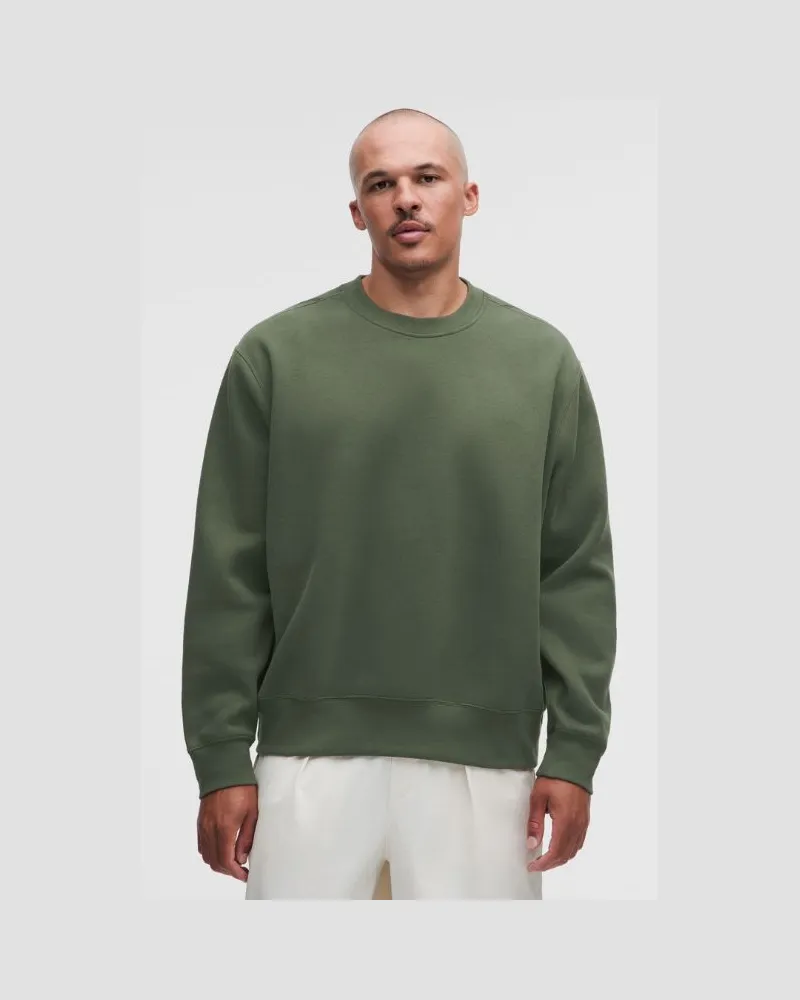 LULULEMON Steady State-Rundhalspullover aus SuperLoft für Männer – Größe in Sassy Sage Sassy