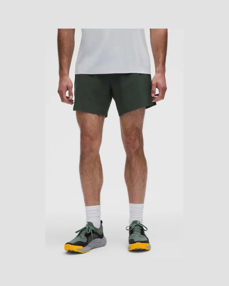 LULULEMON Mile Maker Run Crew Shorts mit Liner aus -Stoff für Männer – 15 cm – Größe in Rainforest Green Rainforest