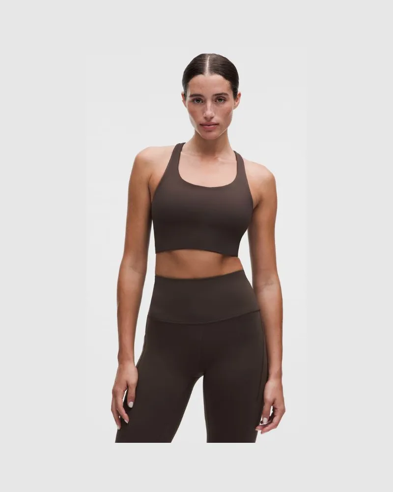 LULULEMON Energy Longline-BH mit mittlerem Halt für B–D-Cups Evolve für Frauen – Größe in Mahogany Muse Mahogany