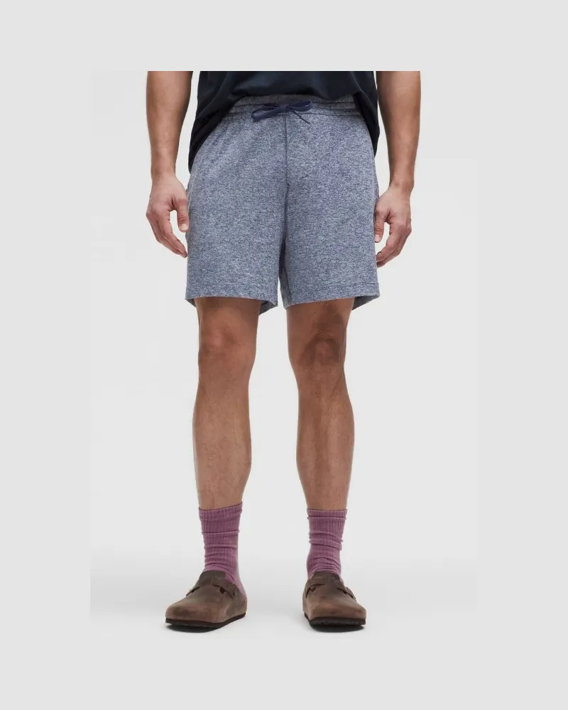 LULULEMON Soft Jersey Shorts für Männer – 13 cm – Größe in Heathered Club Blue/Heathered Starch Blue Heathered