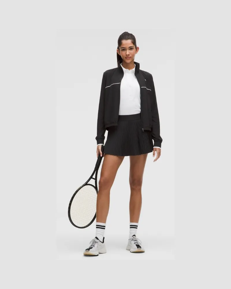 LULULEMON Tennisrock mit hohem Bund und Falten für Frauen – Größe in Schwarz Schwarz