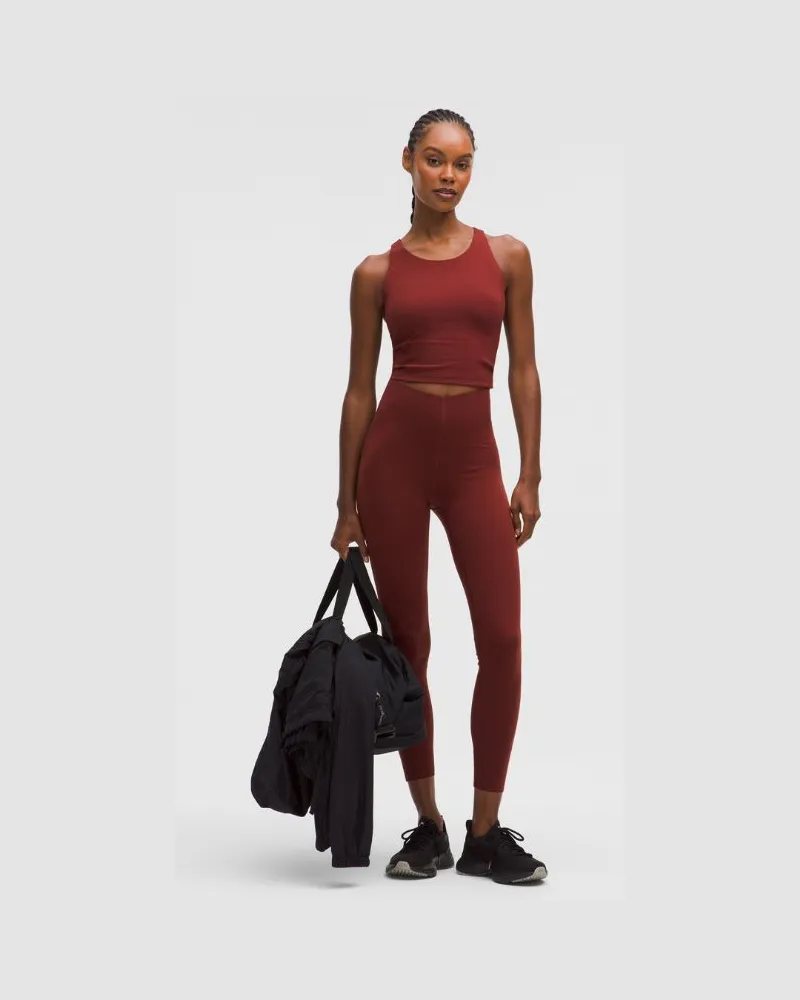 LULULEMON Glow Up Leggings mit hohem Bund für Frauen – 64 cm – Größe in Rockwood Rockwood