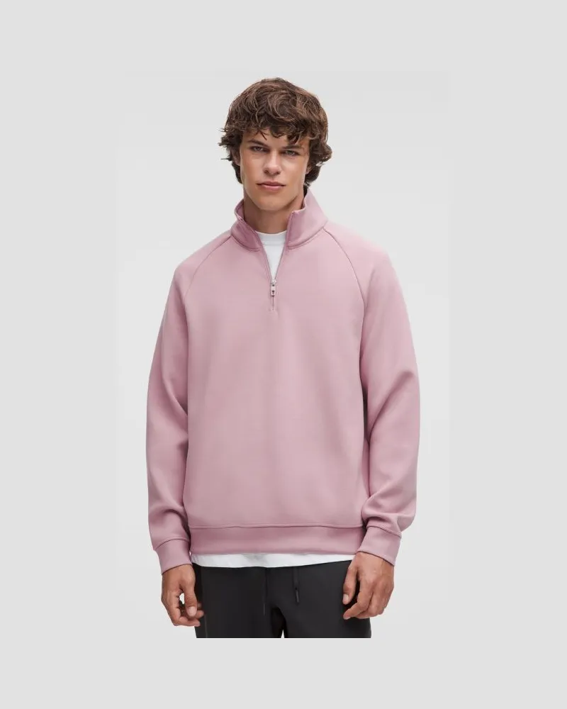 LULULEMON Smooth Spacer Pullover mit kurzem Reißverschluss für Männer – Größe in Rose Blush Rose