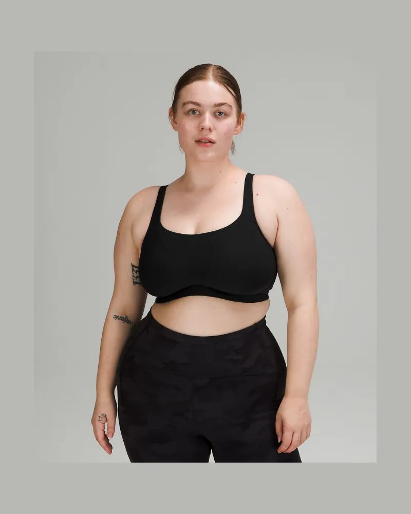 LULULEMON Run Times BH Starker Halt B–G Cups für Frauen – Größe in Black Black