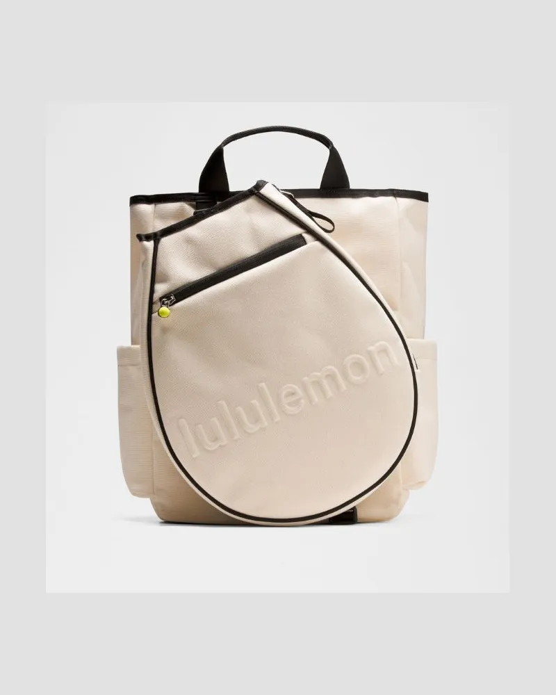 LULULEMON Schlägertasche Schwarz/Weiß – Größe Natural