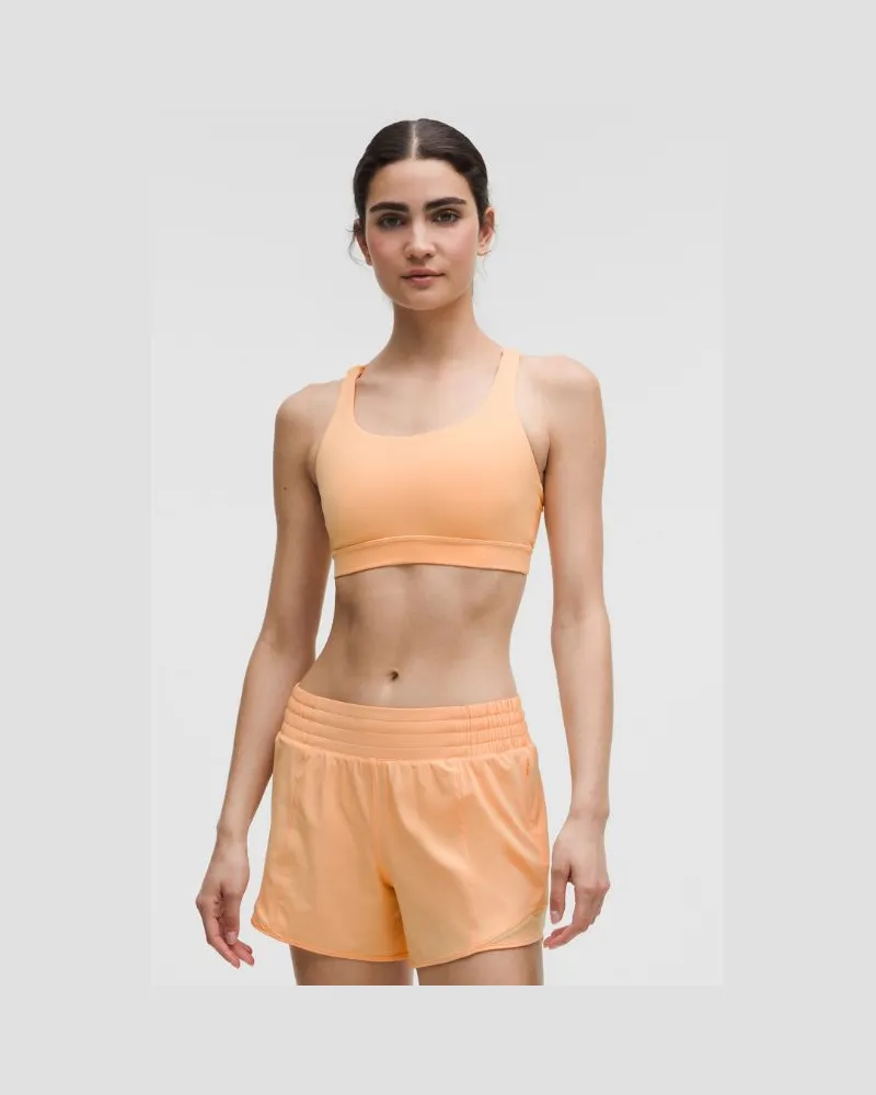 LULULEMON Energy BH Mittlerer Halt B–D-Cups für Frauen – Orange – Größe Rock
