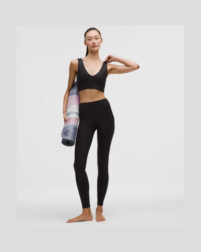 LULULEMON Wunder Under Leggings aus mit hohem Bund für Frauen – 71 cm – Größe in Leopardo Shift Micro Emboss Black Leopardo