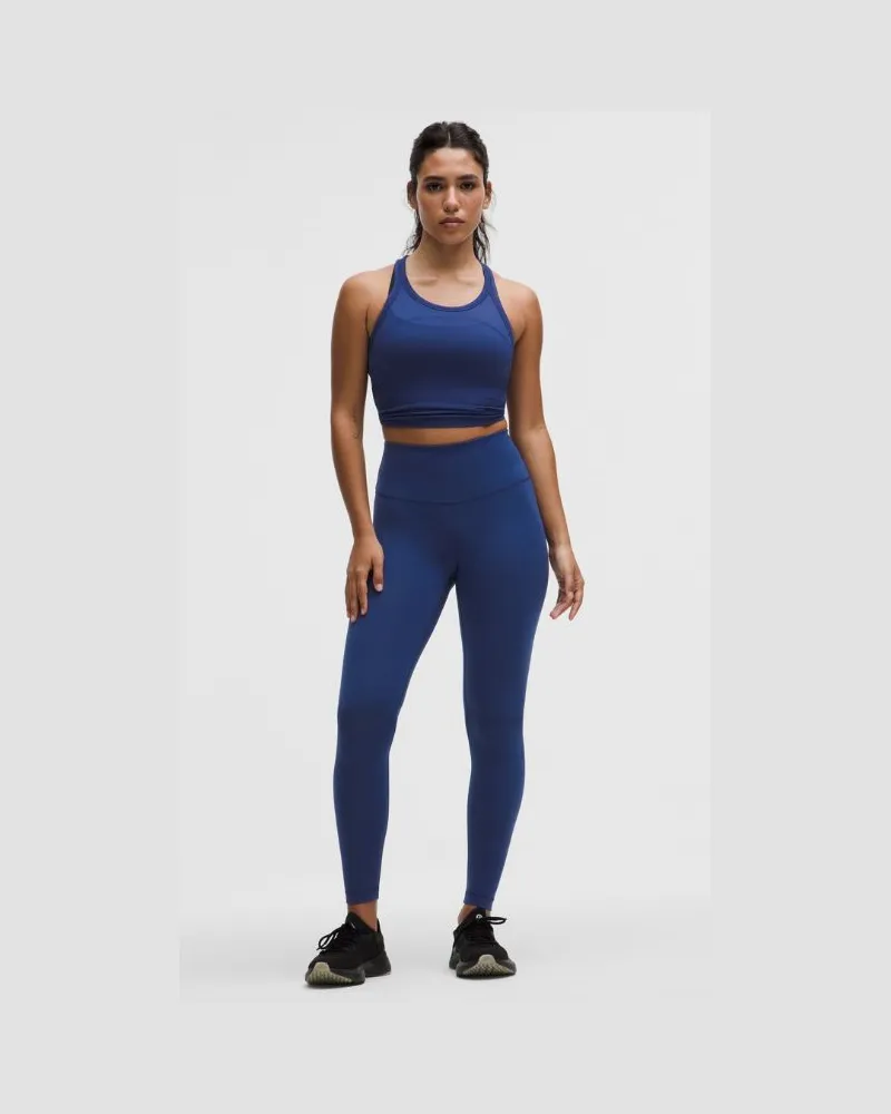 LULULEMON Wunder Train Leggings mit hohem Bund im Contour Fit für Frauen – 71 cm – Größe in Clubhouse Blue Clubhouse