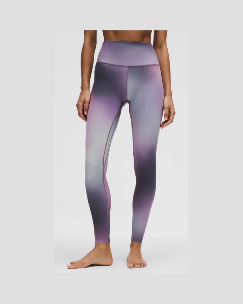 LULULEMON Align Leggings mit hohem Bund für Frauen – 71 cm – Größe in Aurora Haze Purple Multi Aurora