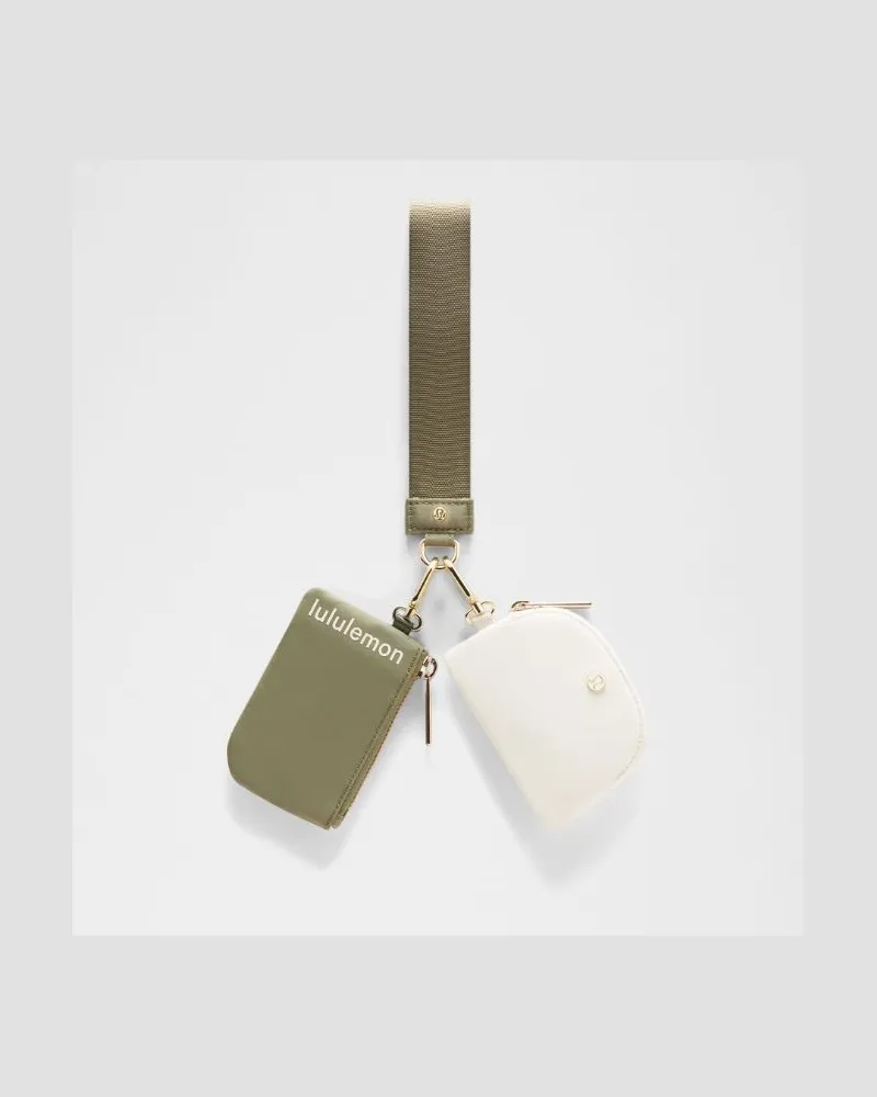 LULULEMON Armband mit zwei Beuteln in Bay Leaf/Light Ivory Bay