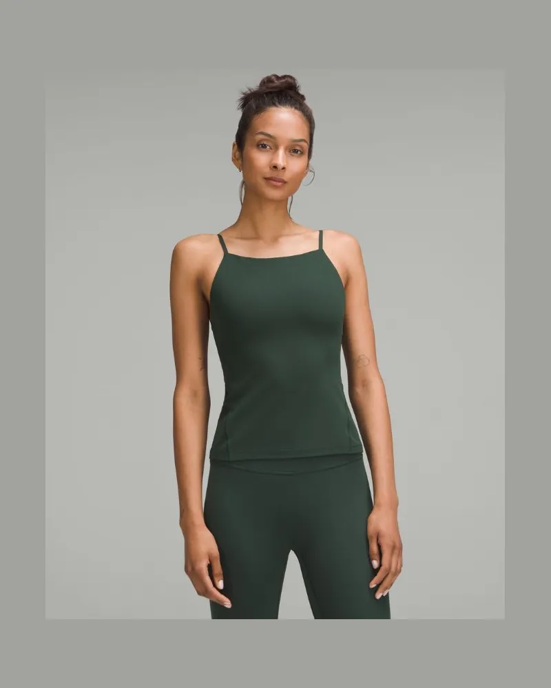 LULULEMON Align Hochgeschlossenes Cami-Tanktop Leichter Halt A/B-Cups für Frauen – Größe in Legacy Green Legacy