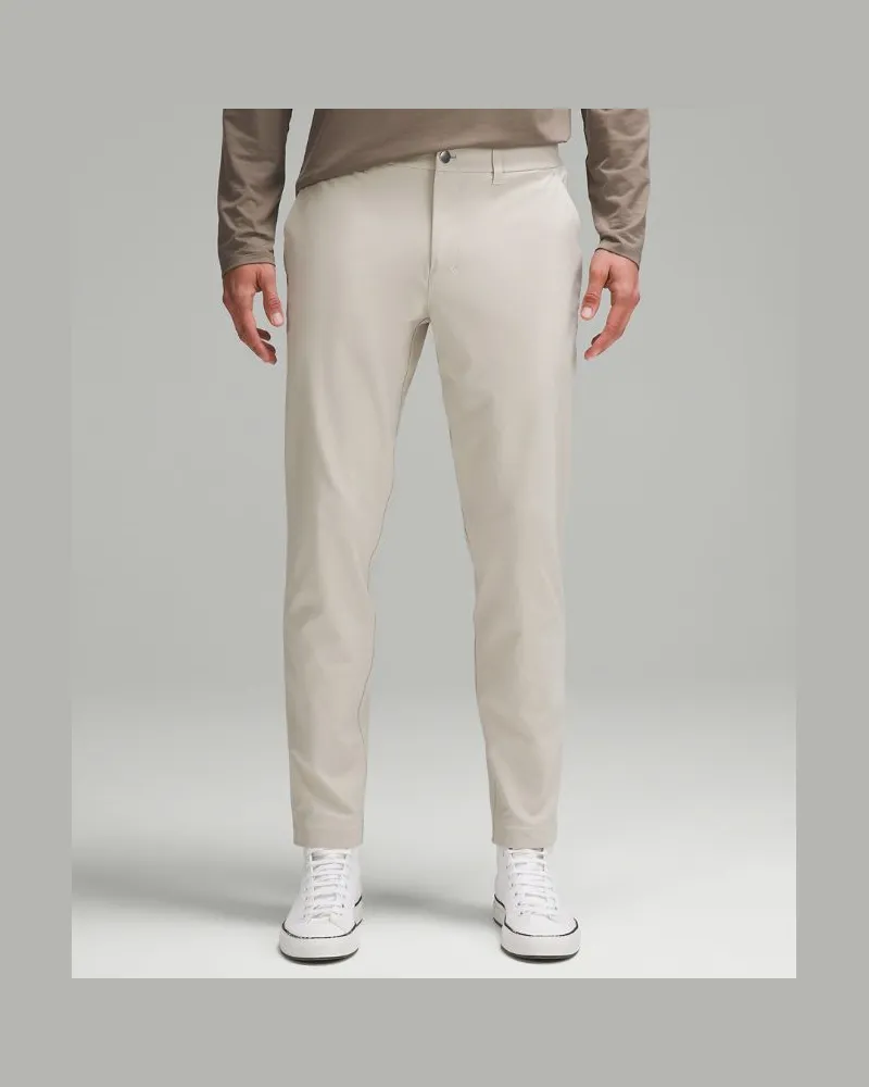 LULULEMON ABC Chinohose im Slim Fit Warpstreme für Männer – 86 cm – Khaki – Größe Raw
