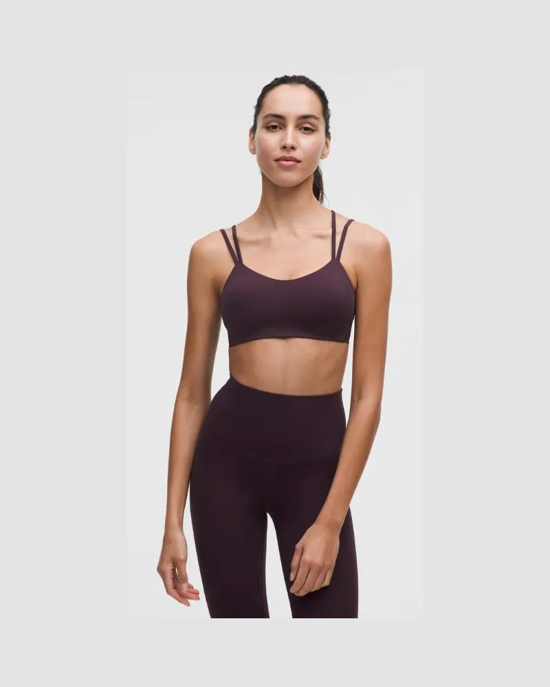LULULEMON Like a Cloud BH Leichter Halt B/C Cups für Frauen – Größe in Black Plum Black