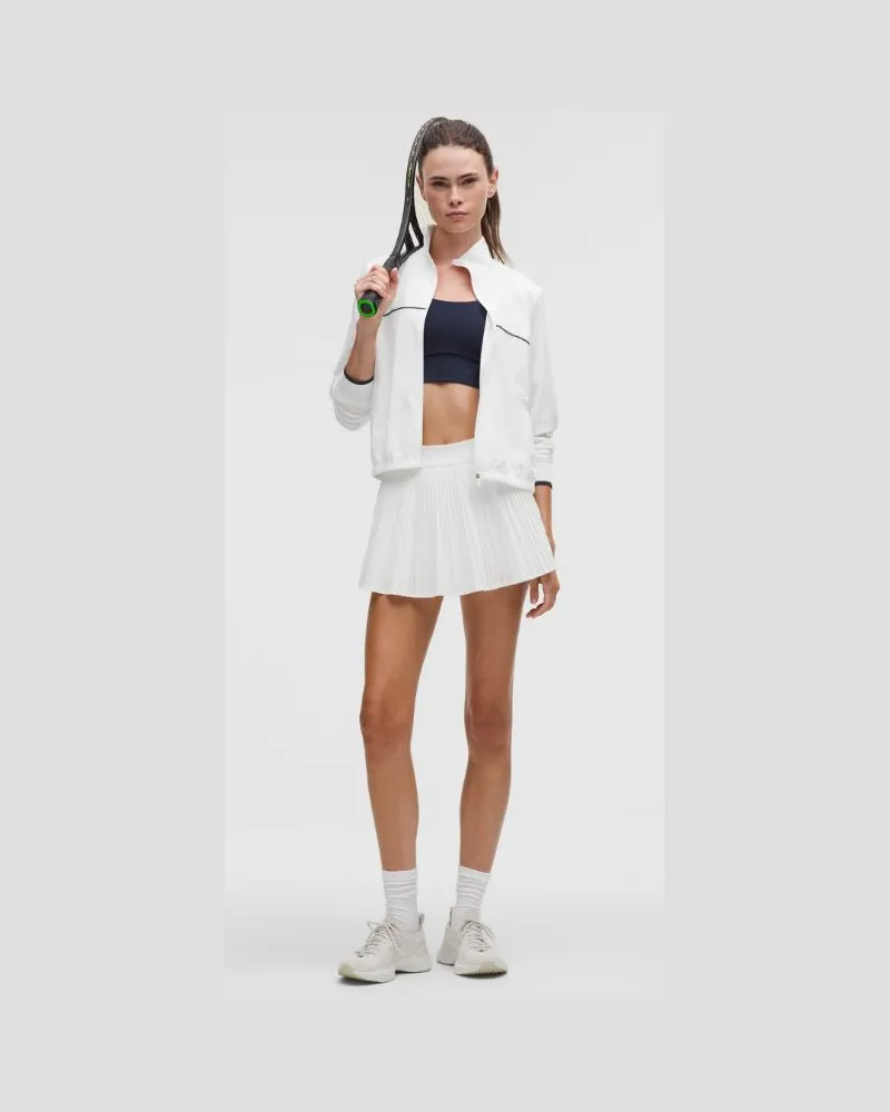 LULULEMON Tennisrock mit hohem Bund und Falten für Frauen – Größe in White White