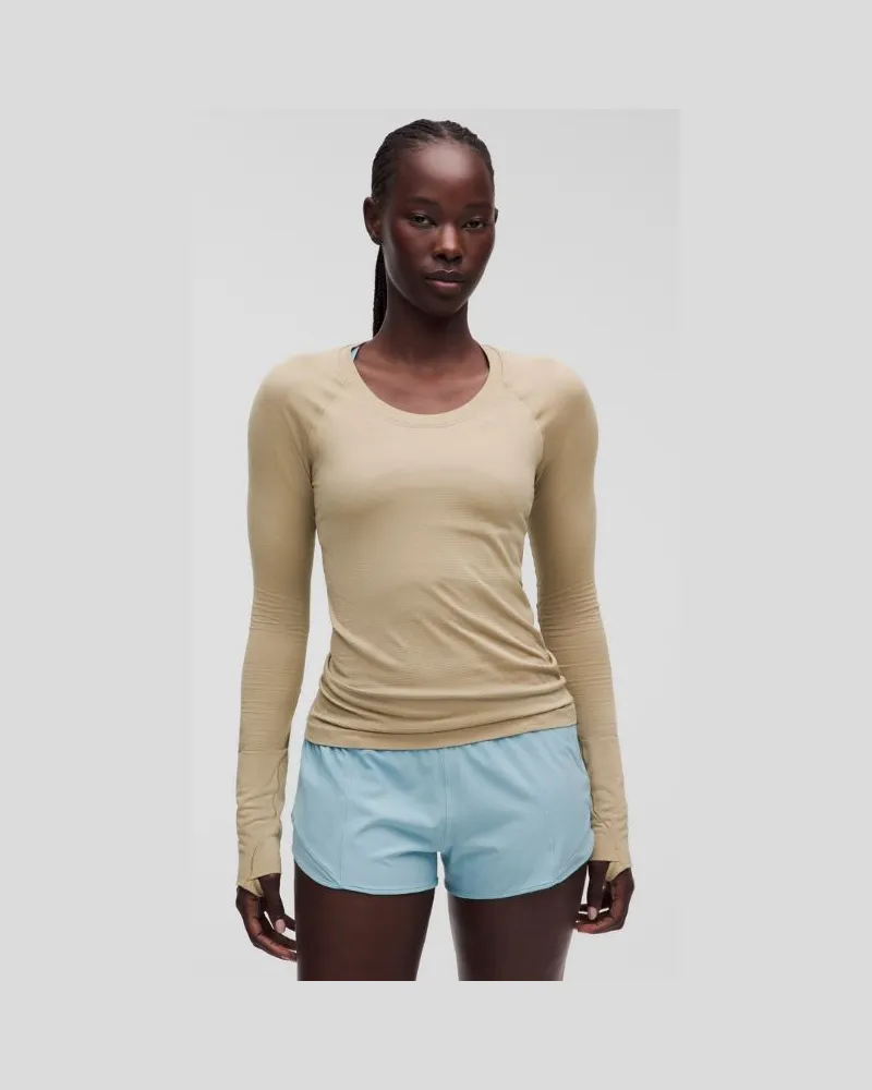 LULULEMON Swiftly Tech Langarmshirt 0 Taillenlänge für Frauen – Größe in Rumble Crumble Rumble