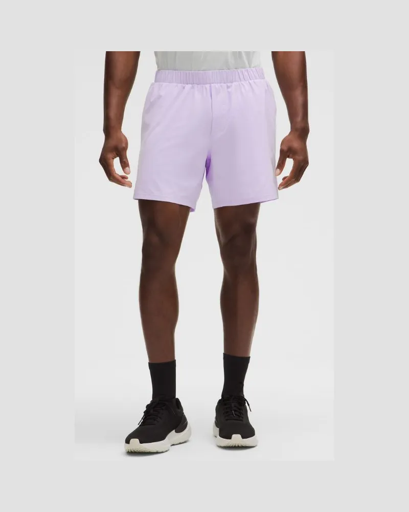 LULULEMON Mile Maker Run Crew Shorts mit Liner aus -Stoff für Männer – 15 cm – Größe in Lavender Frost Lavender