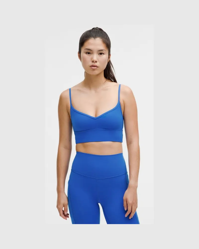 LULULEMON Align BH mit Herzausschnitt Leichter Halt A/B-Cups für Frauen – Neon – Größe Cerulean